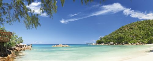 Constance Lemuria beach view Seychellerne VoyaTravel