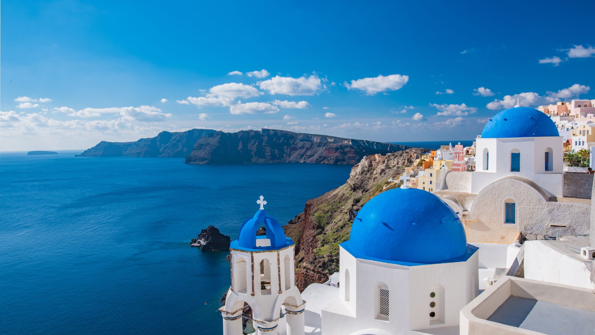 Santorini, Amorgos, Naxos, Paros