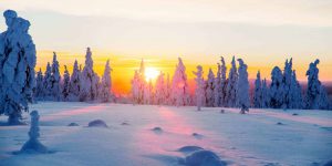 Kakslauttanen-Sunset-January