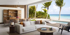 The Ritz-Carlton Maldives, Fari Islands - Two Bedroom Beach Villa - living room